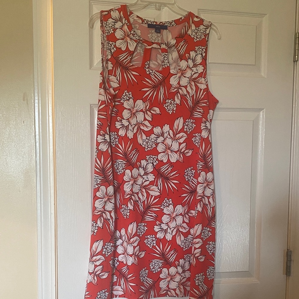 Apt. 9 Red Floral Mini Dress